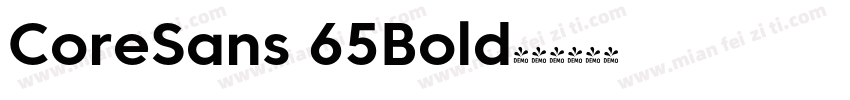 CoreSans 65Bold字体转换